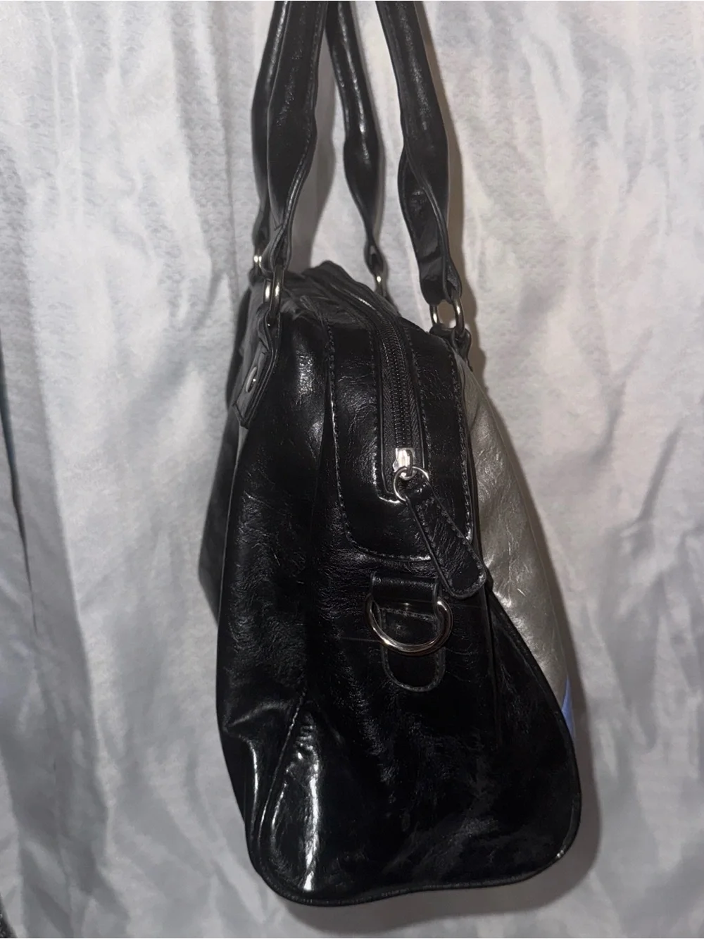 Black and blue bag